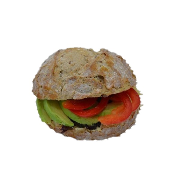 speltbol hoemoes avocado paprika - Speltbol hoemoes avocado paprika